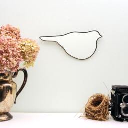 Bird Shaped Mirror/Handmade Wall Shape Outline Silhouette Art Birdy 3 - thumbnail 2