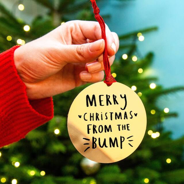 Merry Christmas From The Bump - Tree Decoration - image 1