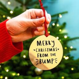Merry Christmas From The Bump - Tree Decoration