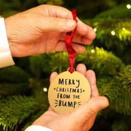 Merry Christmas From The Bump - Tree Decoration - thumbnail 2
