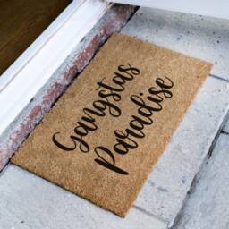 Gangsta's Paradise Coir Doormat - New Home Gift Funny Housewarming - thumbnail 2