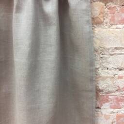 Dark Gray Linen Curtain Panel Custom Window Drapes - thumbnail 4