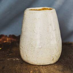 Handmade Ceramic Vase, Made To Order , Events Decor, Living Room Minimalist Plant Pot, White, Home Pottery Gift, Cozy - thumbnail 2