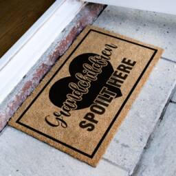 Grandchildren Spoilt Here Door Mat - Mom Gift Custom Doormat Grandma For Grandparents Personalised - thumbnail 2