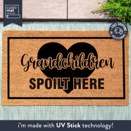 Grandchildren Spoilt Here Door Mat - Mom Gift Custom Doormat Grandma For Grandparents Personalised - thumbnail 1