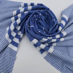 "Wholesale Towel, Turkish Towel, Turkey Towel, Striped Towel, Spa Towel, Beach Towel, Blue Striped Towel, 40""x70" - thumbnail 4