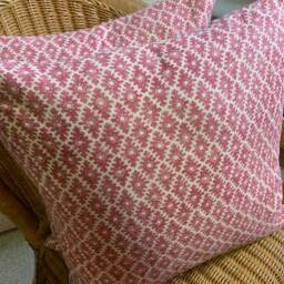 Pair - 2 Double Sided Linwood Ashfield Feather Filled Cushions Made-To-Order - thumbnail 2