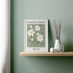 Flower Market Prints, Set Of 3, Exhibition Posters, Botanical Print Set, Gallery Wall Art, Floral Boho Art - thumbnail 3