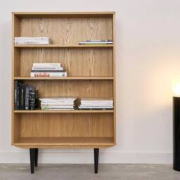 Bookcase, Bookshelf Made Of Oak Vaneer - Livlo D-R03 - thumbnail 3