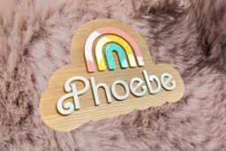 Personalised Name Sign Wood & Acrylic - Door Wall Nursery Decoration-Kids- Family- Home Decor- Custom