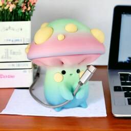 Kawaii Mushroom Cable Holder - thumbnail 1