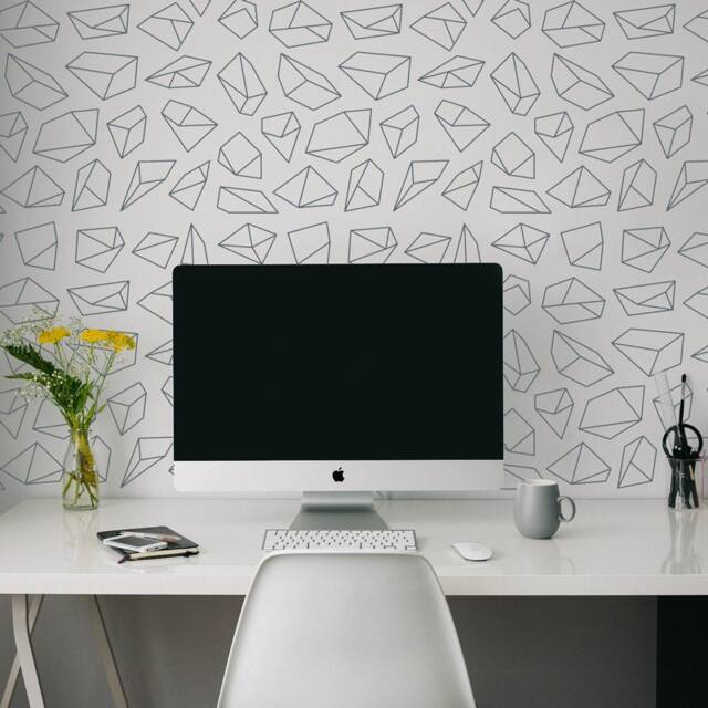 Mineral Prism Vinyl Wall Decals - Modern Geometric Pattern - image 1