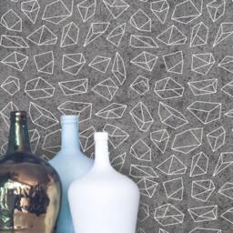 Mineral Prism Vinyl Wall Decals - Modern Geometric Pattern - thumbnail 3