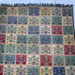 Handmade Floral Wool Rug Afghan Persian-style Carpet - 5.6x3.4 Ft - thumbnail 4