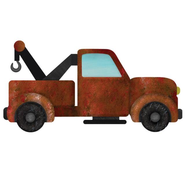 Tow Truck Decal Sticker For Transportation Themed Room Wall Mural - image 1