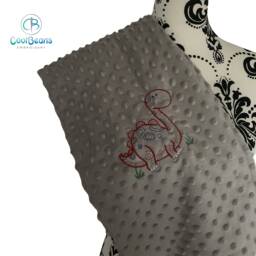 Dinosaur - Bubble Baby Blanket Embroidered Personalised 95cm X 75cm