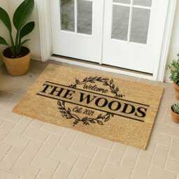 Address Doormat - Custom Door Mat Personalized Coir Welcome Housewarming Gift - thumbnail 4