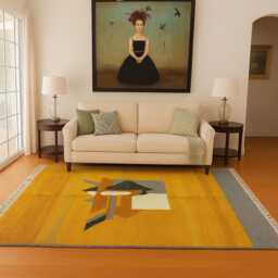 Handmade Wool Berber Rug Moroccan Azilal Carpet - thumbnail 2