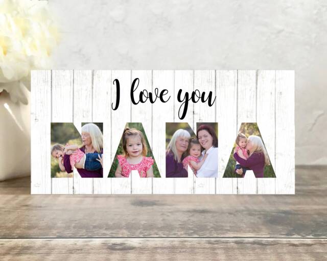 Mothers Day Gift For Nana, Nana Photo Gift, Frame, Gifts, Gifts Personalised Love - image 1