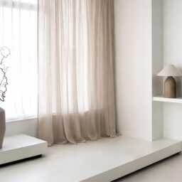 Linen Window Curtains, Sheer Curtain Panels With Non-Pleated Tape For Rings, 1 Panel - thumbnail 2