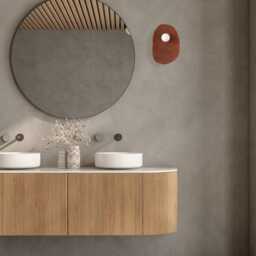Handmade Terracotta Ceramic Wall Sconce Wabi Sabi Japandi Light - thumbnail 2