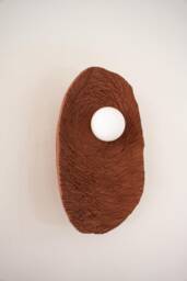 Handmade Terracotta Ceramic Wall Sconce Wabi Sabi Japandi Light