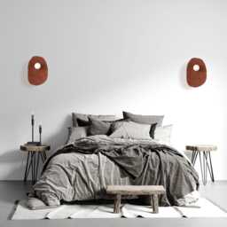 Handmade Terracotta Ceramic Wall Sconce Wabi Sabi Japandi Light - thumbnail 3