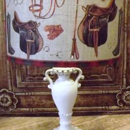 Riding Lampshade Shabby Chic Lamp Shade, Girls Horses, Equestrian Saddle Free Gift - thumbnail 2
