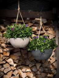 Artstone Fiona Hanger Black, Indoor & Outdoor Hanging Pot, Multiple Sizes - thumbnail 1