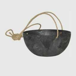 Artstone Fiona Hanger Black, Indoor & Outdoor Hanging Pot, Multiple Sizes - thumbnail 3