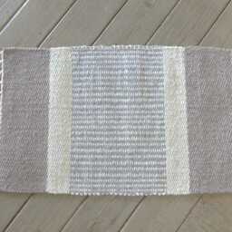 "Hand Woven Cotton Rug - 18"" X 29" - thumbnail 3