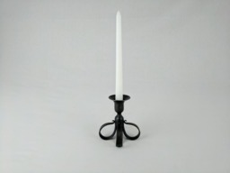 Blacksmith Hand Forged Genuine Wrought Iron Single Candlestick