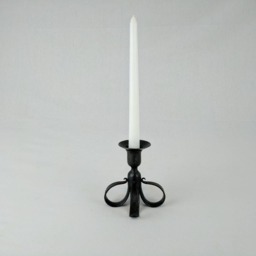 Blacksmith Hand Forged Genuine Wrought Iron Single Candlestick - thumbnail 3