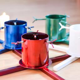Blue Christmas Tree Stand, Decorations, Ornaments, Xmas Decorations - thumbnail 3