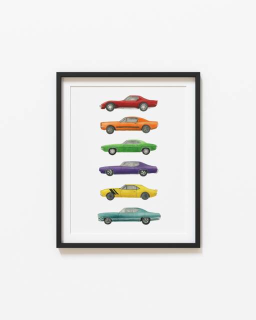 Sports Car Art Boys Room Wall Decor Poster Print - image 1