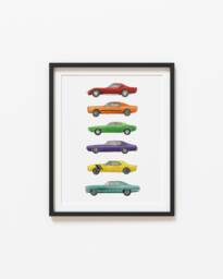 Sports Car Art Boys Room Wall Decor Poster Print - thumbnail 1