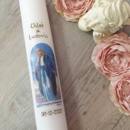 Personalized Catholic Candle - Virgin Mary - thumbnail 2