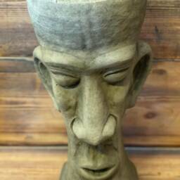 stone Garden Easter Island Head Plant Pot Planter/Moai/Tiki Concrete Ornament - thumbnail 2
