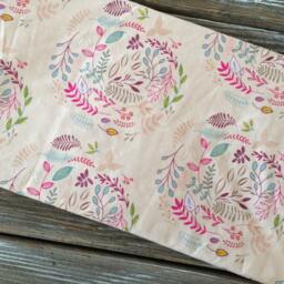 Baby/Toddler/Crib Blanket/Quilt, Nursery Decor, Photography Prop ~ Girly//Floral//Minky//Wreath//Soft//Pink - thumbnail 2