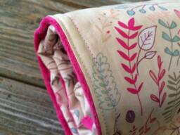 Baby/Toddler/Crib Blanket/Quilt, Nursery Decor, Photography Prop ~ Girly//Floral//Minky//Wreath//Soft//Pink - thumbnail 1
