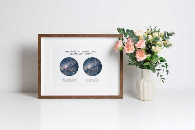 Personalised Mothers Day Gift, Children's Names & Date Of Birth, Gift For Her - image 1