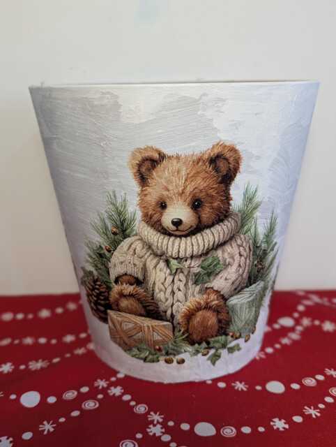 Plant Pots, Ceramic Pot, Flower Pot, Garden Pot, Outdoor & Indoor Pot, Plant Planter, Gift, Decoupage, Pot & Saucer, Garden Decoration, Planter, Pot - image 1