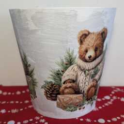 Plant Pots, Ceramic Pot, Flower Pot, Garden Pot, Outdoor & Indoor Pot, Plant Planter, Gift, Decoupage, Pot & Saucer, Garden Decoration, Planter, Pot - thumbnail 2