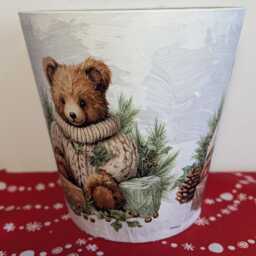 Plant Pots, Ceramic Pot, Flower Pot, Garden Pot, Outdoor & Indoor Pot, Plant Planter, Gift, Decoupage, Pot & Saucer, Garden Decoration, Planter, Pot - thumbnail 3