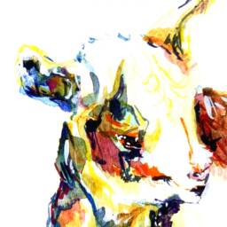 Baby Goats Watercolor - Print Of Original Painting Goat Kids Art Modern Farmhouse Decor - thumbnail 3