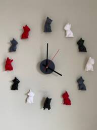 3D French Bulldog Wall Clock Unique Frenchie Lover Gift - thumbnail 1