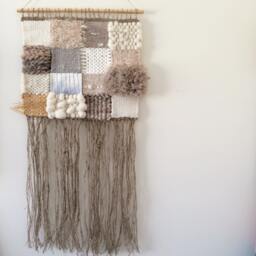 "Woven Wall Hanging, Medium Tapestry, Weaving - " - thumbnail 1