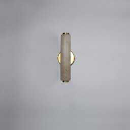 Alabaster Wall Sconce Light , Marble Cylinder Lamp Vanity Fixture, Sconce, Lamp, Small Lighting, Stone Lamp - thumbnail 3