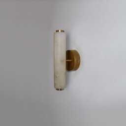 Alabaster Wall Sconce Light , Marble Cylinder Lamp Vanity Fixture, Sconce, Lamp, Small Lighting, Stone Lamp - thumbnail 4