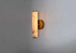 Alabaster Wall Sconce Light , Marble Cylinder Lamp Vanity Fixture, Sconce, Lamp, Small Lighting, Stone Lamp